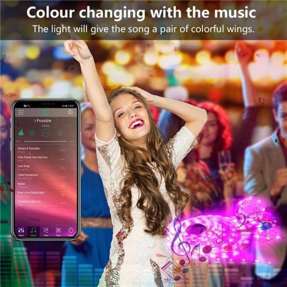 LED Light Strip, KIKO Led Strip (65.6ft) - Picture 3 of 7